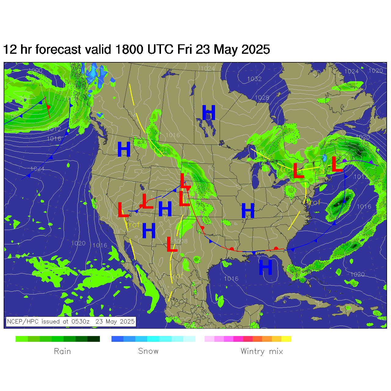 12 hour forecast Chart