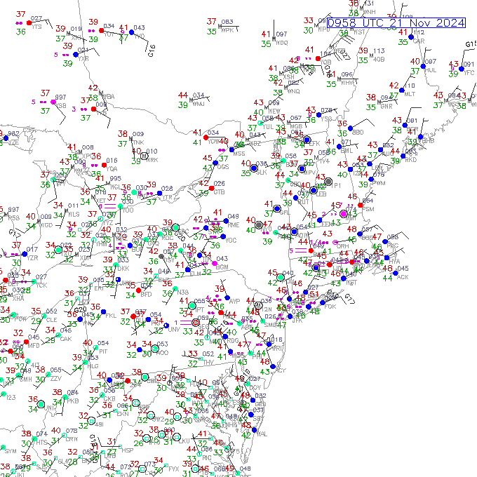 alb METAR plot