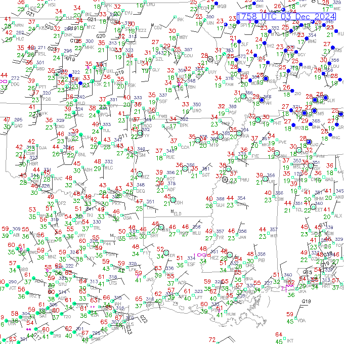 lit METAR plot