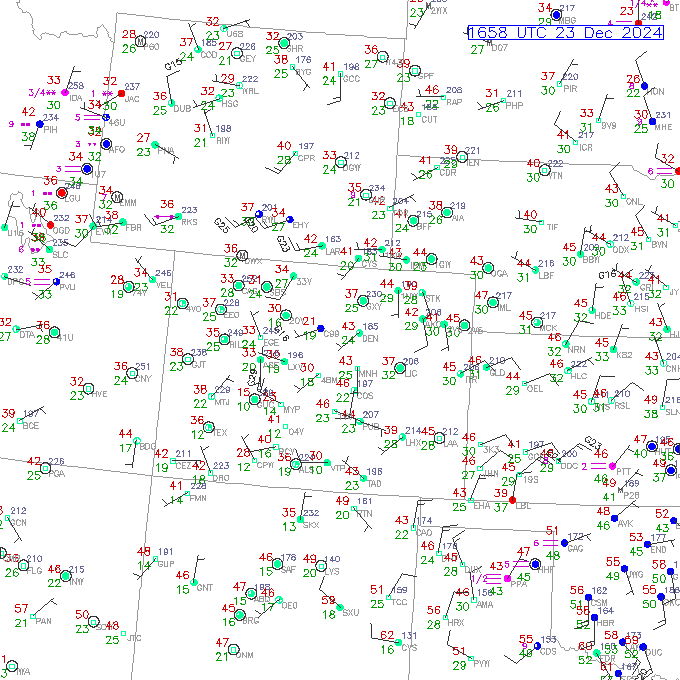 den METAR plot