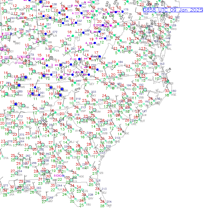 clt METAR plot