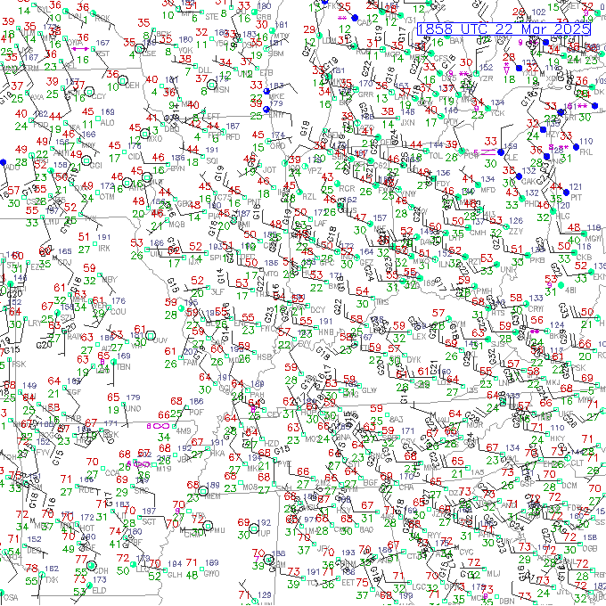 evv METAR plot