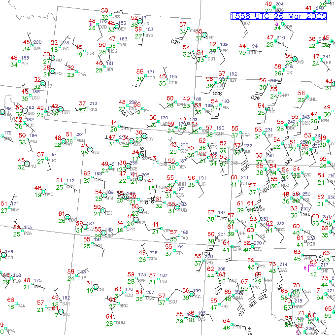 den METAR plot