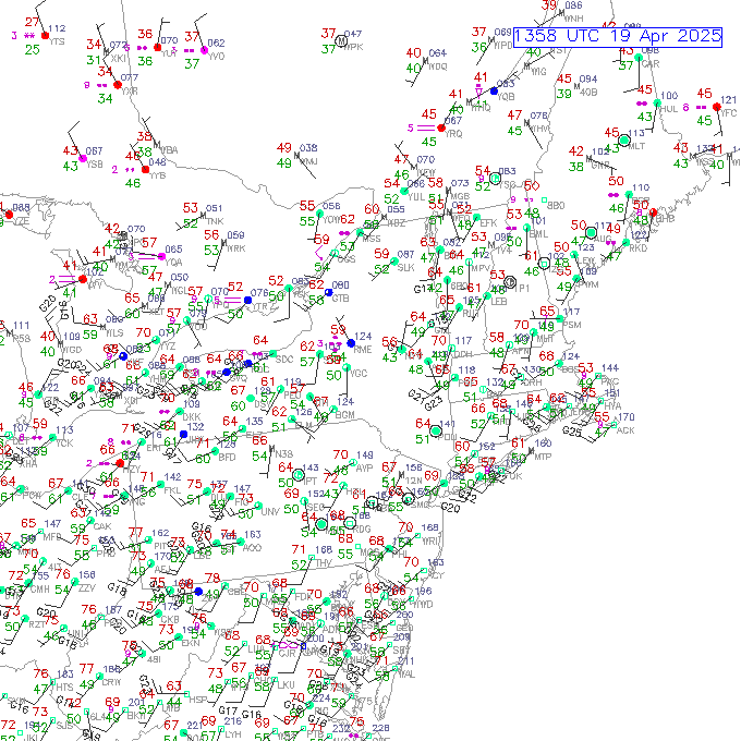 alb METAR plot