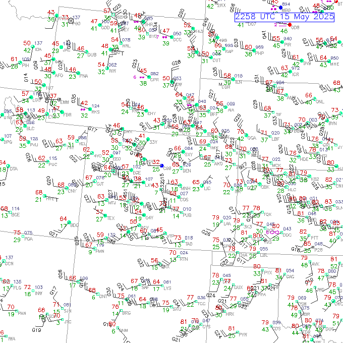 den METAR plot