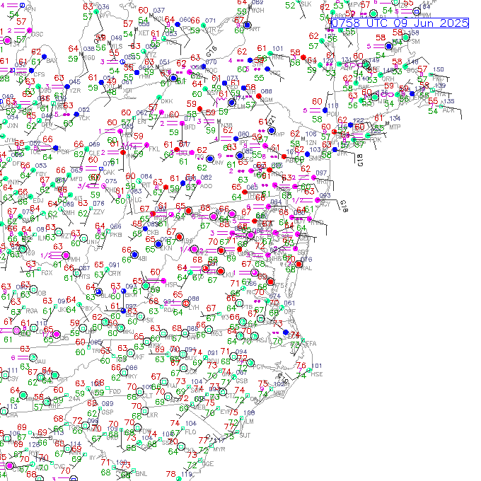 bwi METAR plot