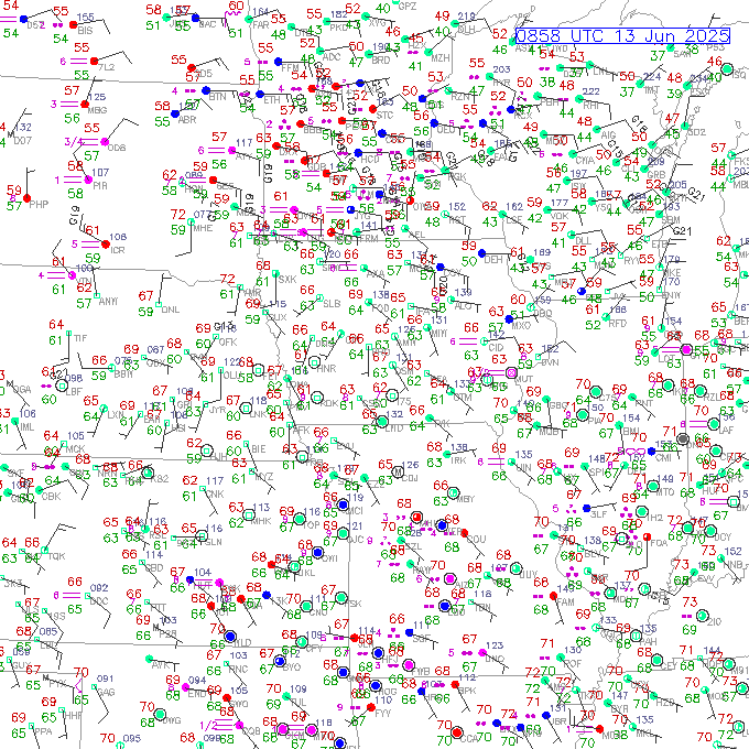 dsm METAR plot