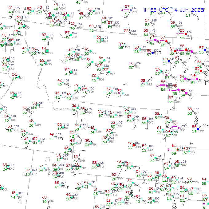 cod METAR plot