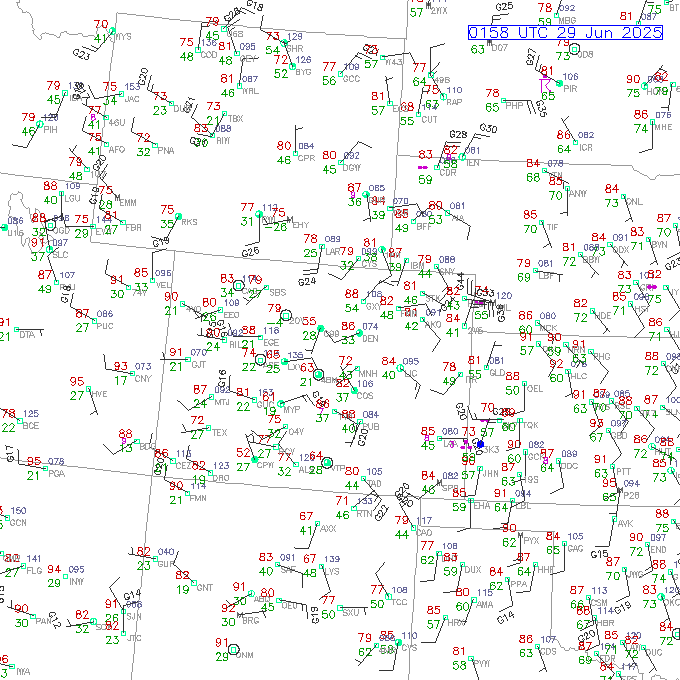 den METAR plot