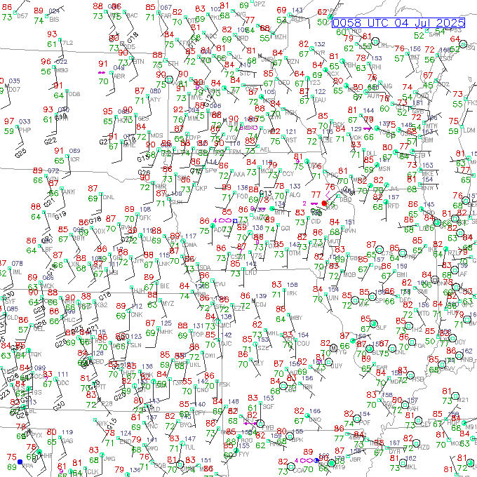 dsm METAR plot