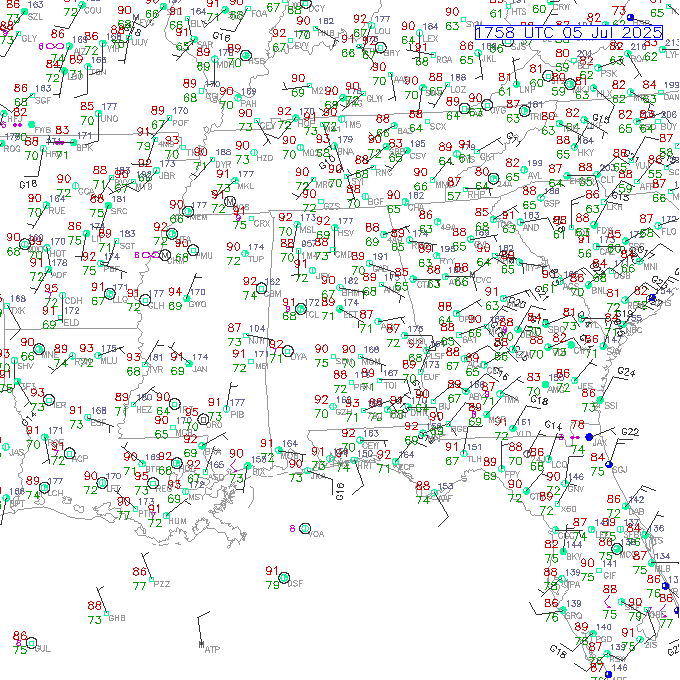 mgm METAR plot