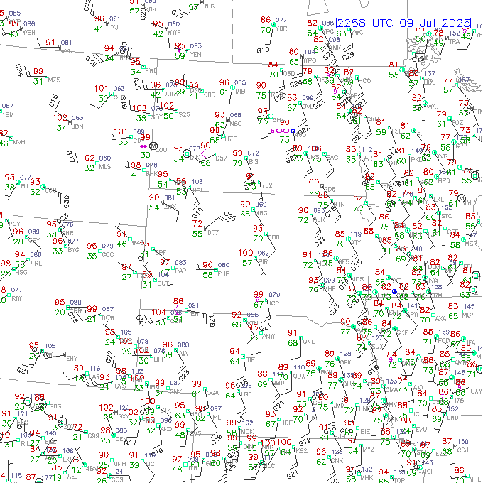 pir METAR plot