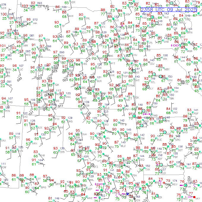 ict METAR plot