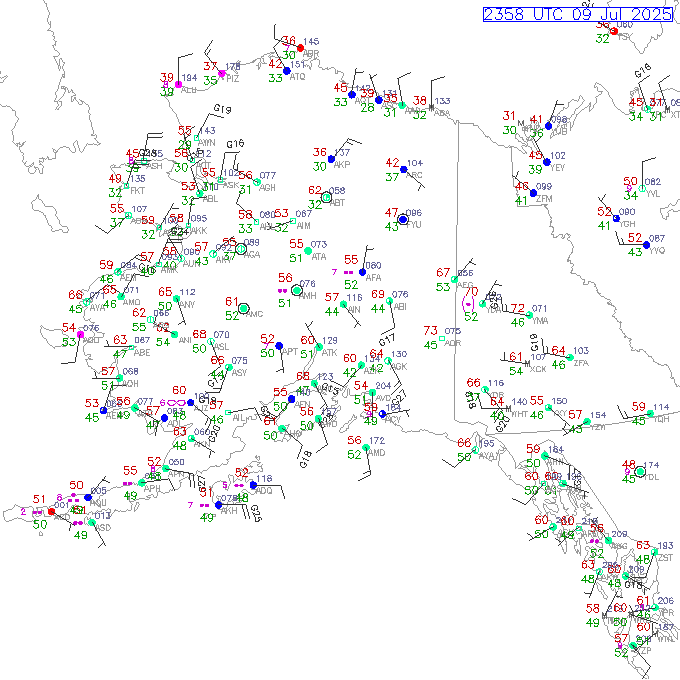 pak METAR plot