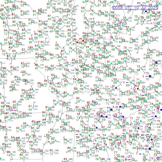 evv METAR plot