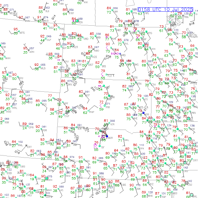 pir METAR plot