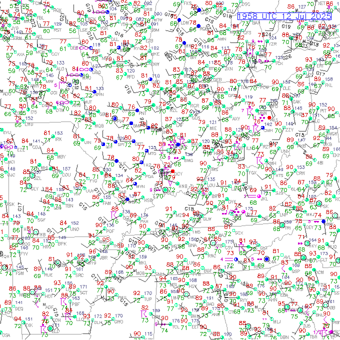 evv METAR plot