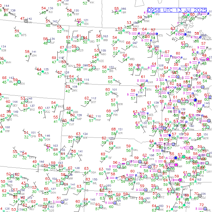 pir METAR plot