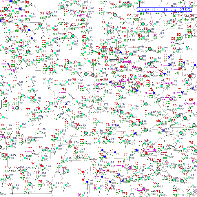 evv METAR plot