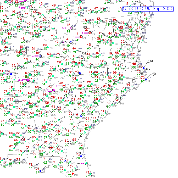 clt METAR plot