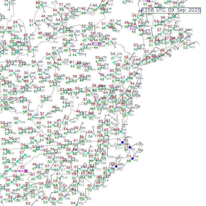 bwi METAR plot