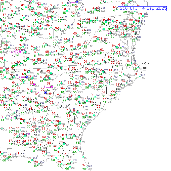clt METAR plot