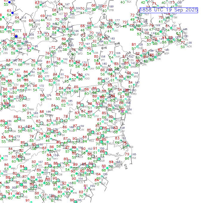 bwi METAR plot