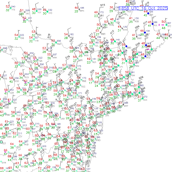 alb METAR plot
