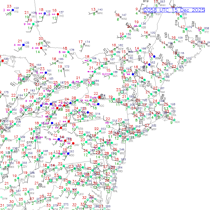 alb METAR plot