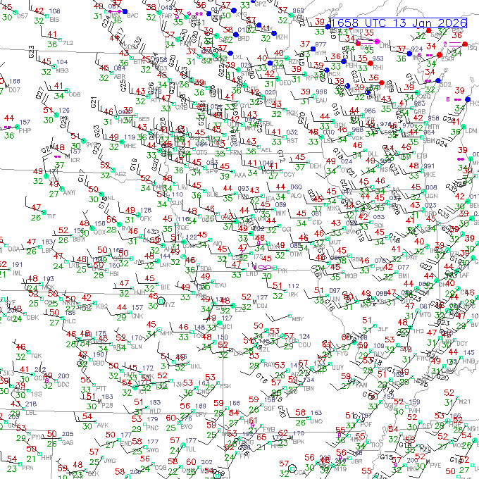 dsm METAR plot
