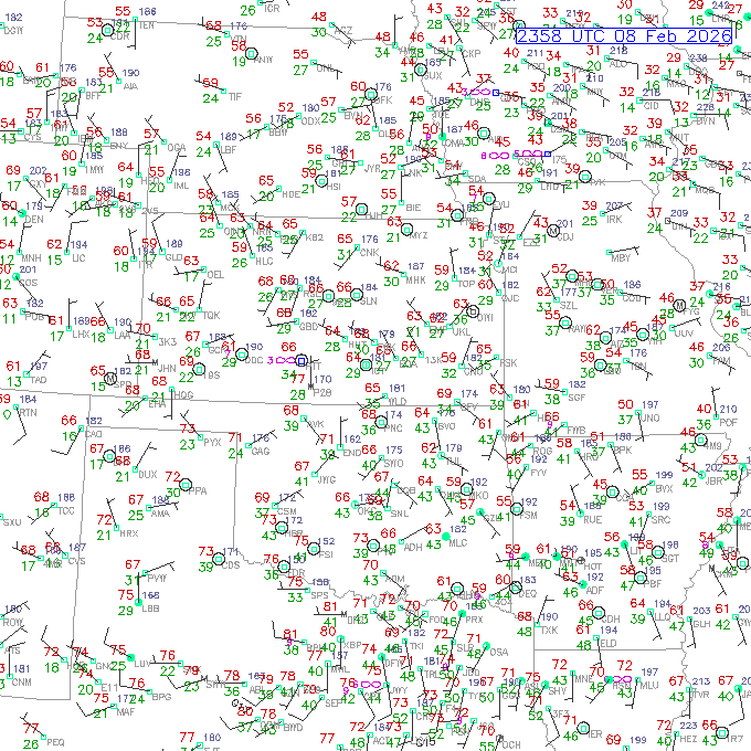 ict METAR plot