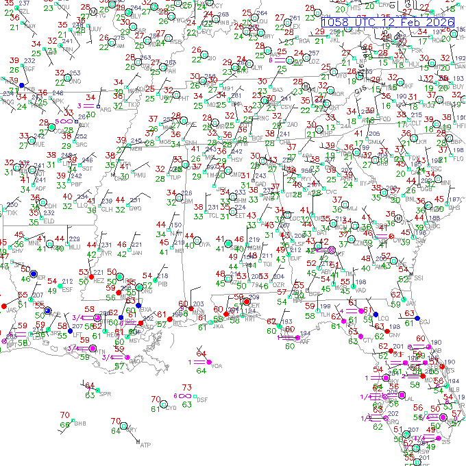 mgm METAR plot