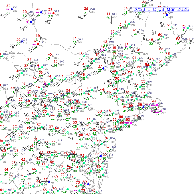 alb METAR plot