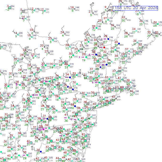 alb METAR plot
