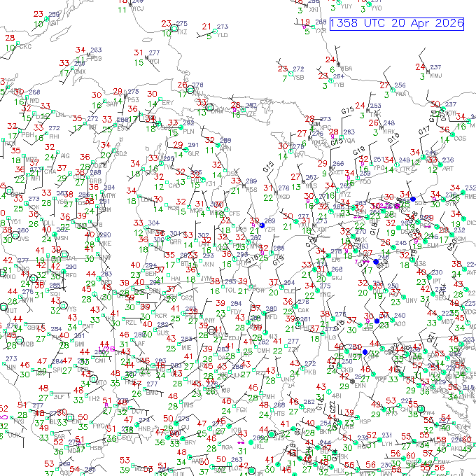dtw METAR plot