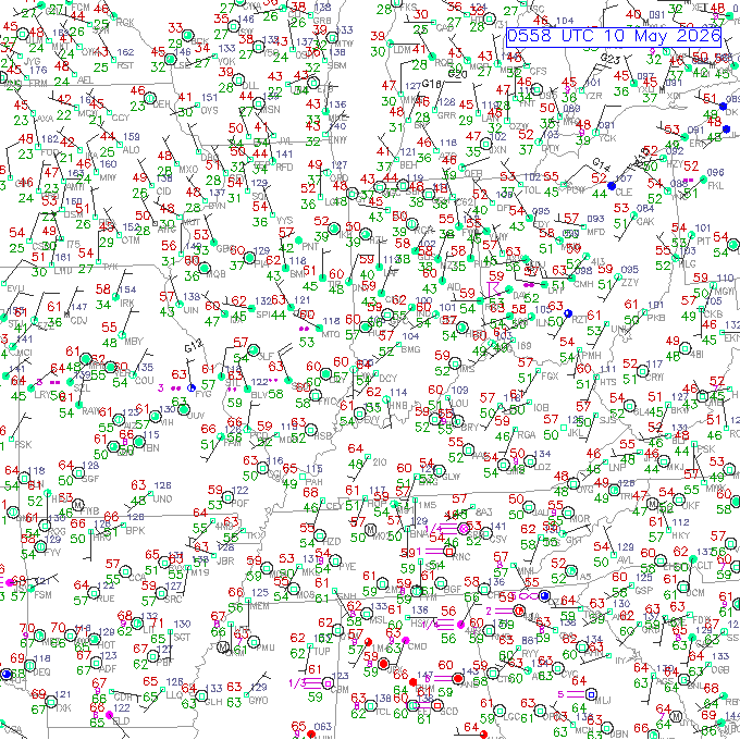 evv METAR plot