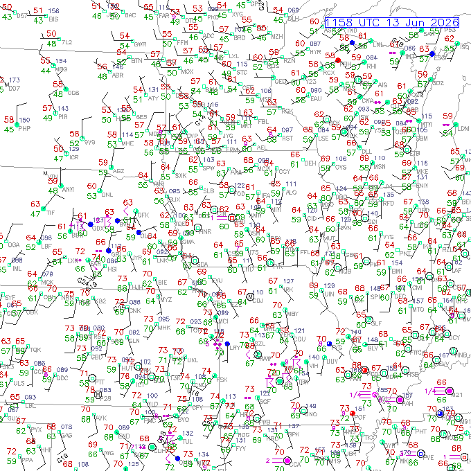 dsm METAR plot