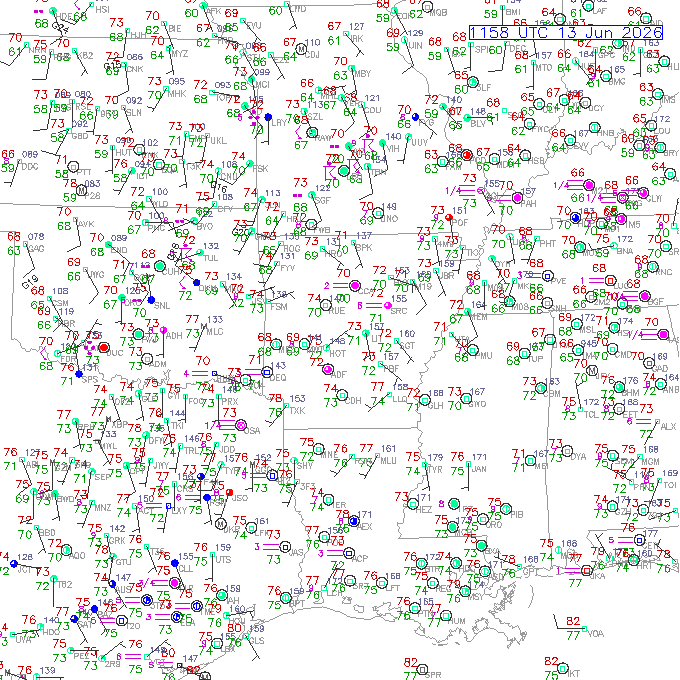 lit METAR plot