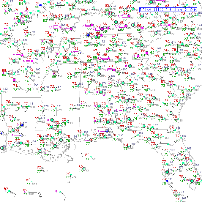 mgm METAR plot
