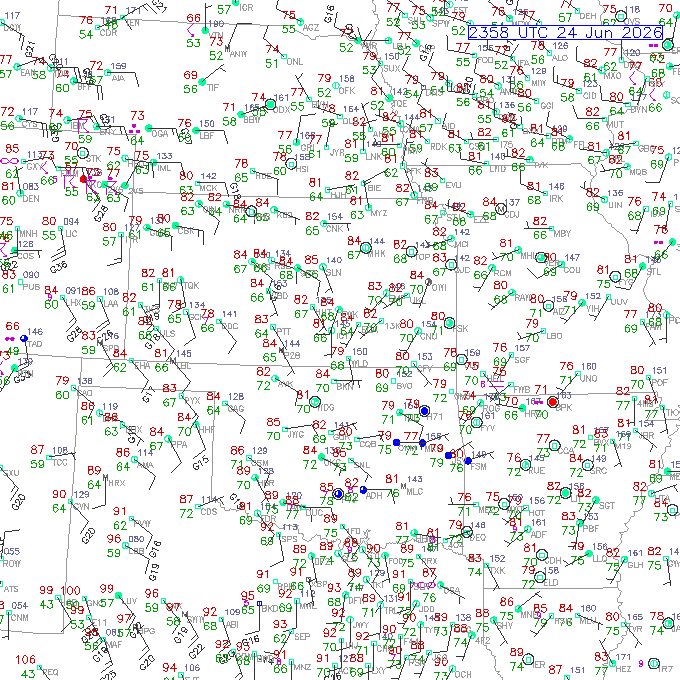 ict METAR plot