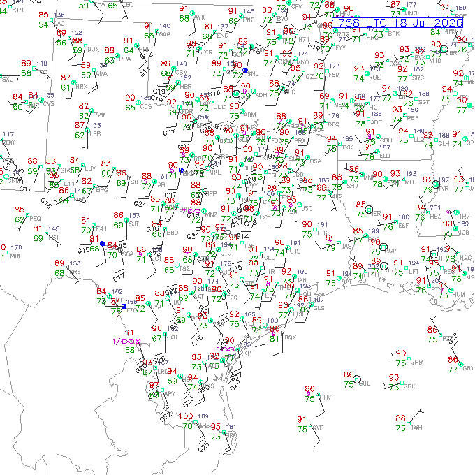 aus METAR plot