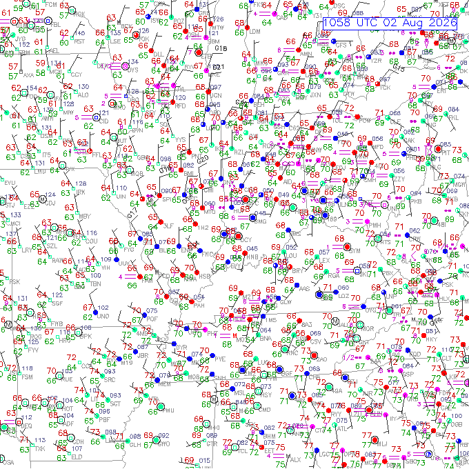 evv METAR plot
