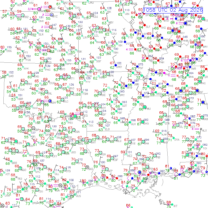 lit METAR plot