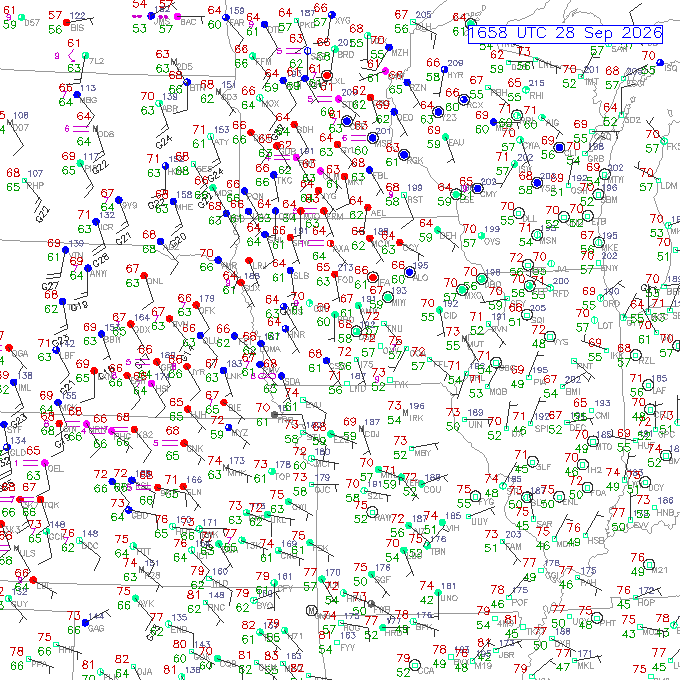 dsm METAR plot