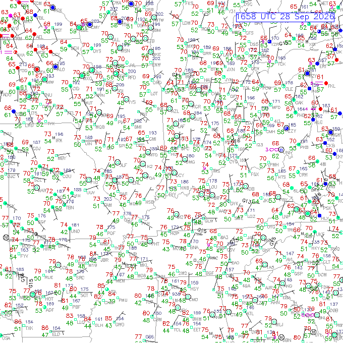 evv METAR plot