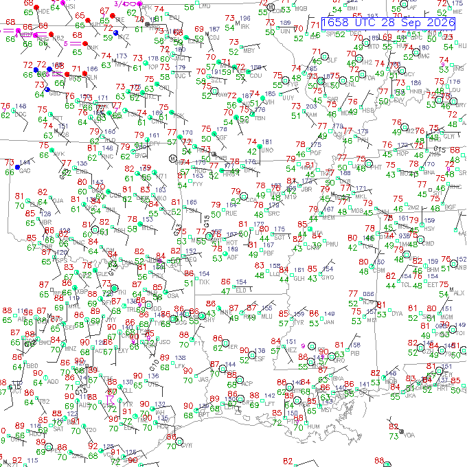 lit METAR plot