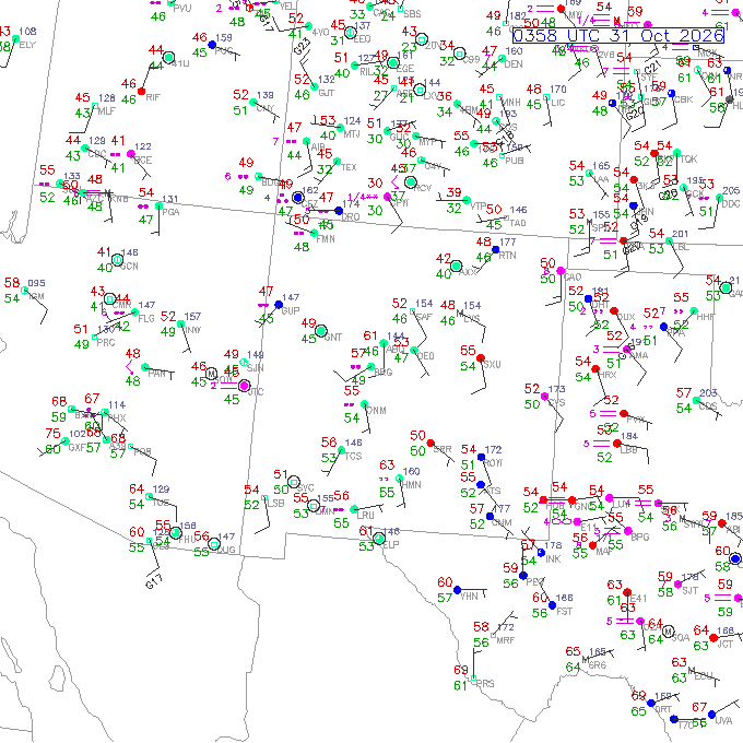 abq METAR plot