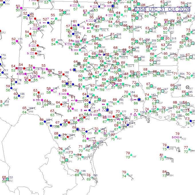 aus METAR plot